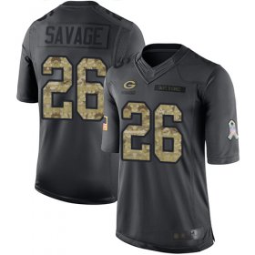 Wholesale Cheap Nike Packers #26 Darnell Savage Black Men\'s Stitched NFL Limited 2016 Salute To Service Jersey