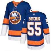 Wholesale Cheap Adidas Islanders #55 Johnny Boychuk Royal Blue Home Authentic Stitched NHL Jersey