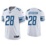 Wholesale Cheap Men's White Detroit Lions #28 Jermar Jefferson Vapor Untouchable Limited Stitched Jersey