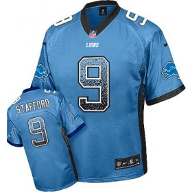 Wholesale Cheap Nike Lions #9 Matthew Stafford Light Blue Team Color Youth Stitched NFL Elite Drift Fashion Jersey