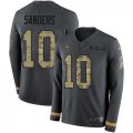 Wholesale Cheap Nike Broncos #10 Emmanuel Sanders Anthracite Salute to Service Men's Stitched NFL Limited Therma Long Sleeve Jersey