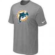 Wholesale Cheap Miami Dolphins Sideline Legend Authentic Logo Dri-FIT Nike NFL T-Shirt Light Grey