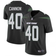 Wholesale Cheap Nike Jets #40 Trenton Cannon Black Alternate Men's Stitched NFL Vapor Untouchable Limited Jersey
