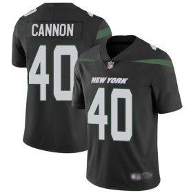 Wholesale Cheap Nike Jets #40 Trenton Cannon Black Alternate Men\'s Stitched NFL Vapor Untouchable Limited Jersey