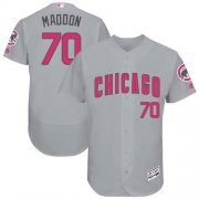 Wholesale Cheap Cubs #70 Joe Maddon Grey Flexbase Authentic Collection Mother's Day Stitched MLB Jersey