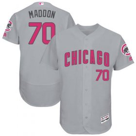 Wholesale Cheap Cubs #70 Joe Maddon Grey Flexbase Authentic Collection Mother\'s Day Stitched MLB Jersey