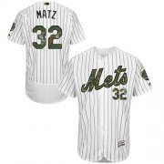 Wholesale Cheap Mets #32 Steven Matz White(Blue Strip) Flexbase Authentic Collection Memorial Day Stitched MLB Jersey