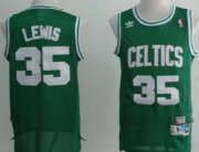 Wholesale Cheap Boston Celtics #35 Reggie Lewis Green Swingman Throwback Jersey