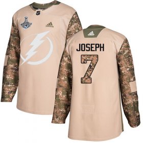 Cheap Adidas Lightning #7 Mathieu Joseph Camo Authentic 2017 Veterans Day 2020 Stanley Cup Champions Stitched NHL Jersey