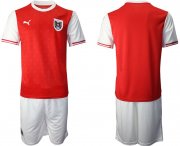 Wholesale Cheap Men 2020-2021 European Cup Austria home red blank Soccer Jersey