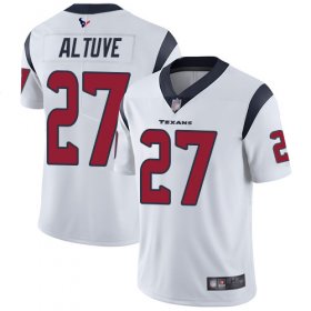 Wholesale Cheap Nike Texans #27 Jose Altuve White Men\'s Stitched NFL Vapor Untouchable Limited Jersey