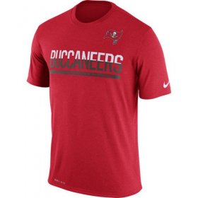 Wholesale Cheap Men\'s Tampa Bay Buccaneers Nike Practice Legend Performance T-Shirt Red
