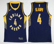 Wholesale Cheap Men's Indiana Pacers #4 Victor Oladipo New Navy Blue 2017-2018 Nike Swingman Stitched NBA Jersey