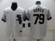 Wholesale Cheap Men's Chicago White Sox #79 Jose Abreu White Nike Drift Fashion Cool Base Jersey