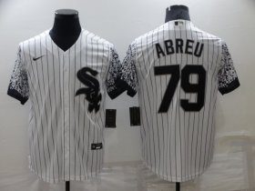 Wholesale Cheap Men\'s Chicago White Sox #79 Jose Abreu White Nike Drift Fashion Cool Base Jersey