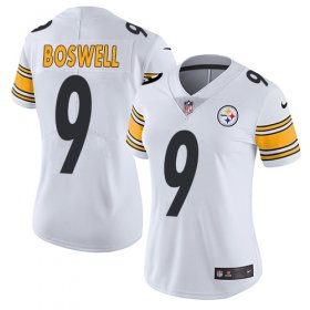 Wholesale Cheap Nike Steelers #9 Chris Boswell White Women\'s Stitched NFL Vapor Untouchable Limited Jersey