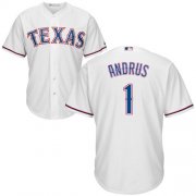 Wholesale Cheap Rangers #1 Elvis Andrus White Cool Base Stitched Youth MLB Jersey