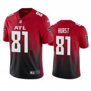 Wholesale Cheap Atlanta Falcons #81 Hayden Hurst Men's Nike Red 2nd Alternate 2020 Vapor Untouchable Limited NFL Jersey