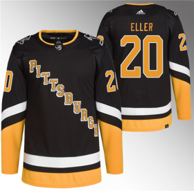 Wholesale Cheap Men\'s Pittsburgh Penguins #20 Lars Eller Black Stitched Jersey