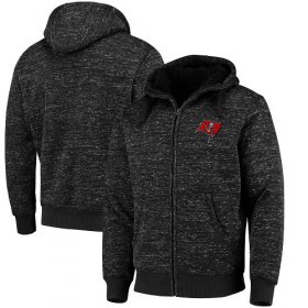Wholesale Cheap Men\'s Tampa Bay Buccaneers G-III Sports by Carl Banks Heathered Black Discovery Sherpa Full-Zip Jacket