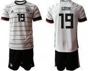 Wholesale Cheap Men 2021 European Cup Germany home white 19 Soccer Jersey1