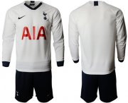 Wholesale Cheap Tottenham Hotspur Blank Home Long Sleeves Soccer Club Jersey