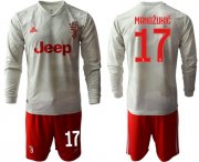 Wholesale Cheap Juventus #17 Mandzukic Away Long Sleeves Soccer Club Jersey
