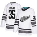 Wholesale Cheap Adidas Red Wings #35 Jimmy Howard White Authentic 2019 All-Star Stitched NHL Jersey