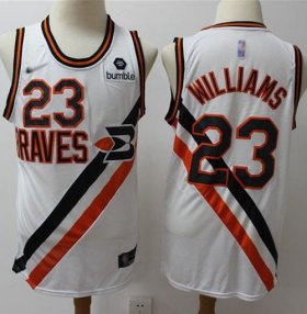 Wholesale Cheap Clippers #23 Louis Williams White Basketball Swingman Hardwood Classics Jersey