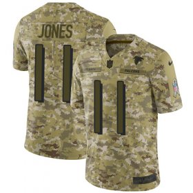 Wholesale Cheap Nike Falcons #11 Julio Jones Camo Men\'s Stitched NFL Limited 2018 Salute To Service Jersey