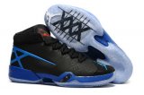 Wholesale Cheap Air Jordan 30 XXX Shoes Black/True Blue