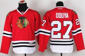 Wholesale Cheap Blackhawks #27 Johnny Oduya Red Stitched Youth NHL Jersey