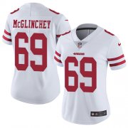 Wholesale Cheap Nike 49ers #69 Mike McGlinchey White Women's Stitched NFL Vapor Untouchable Limited Jersey