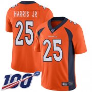 Wholesale Cheap Nike Broncos #25 Chris Harris Jr Orange Men's Stitched NFL 100th Season Vapor Limited Jersey