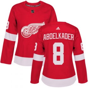 Wholesale Cheap Adidas Red Wings #8 Justin Abdelkader Red Home Authentic Women\'s Stitched NHL Jersey