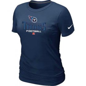 Wholesale Cheap Women\'s Nike Tennessee Titans Critical Victory NFL T-Shirt Dark Blue