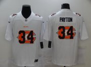 Wholesale Cheap Men's Chicago Bears #34 Walter Payton White 2020 Shadow Logo Vapor Untouchable Stitched NFL Nike Limited Jersey