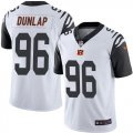 Wholesale Cheap Nike Bengals #96 Carlos Dunlap White Men's Stitched NFL Limited Rush Jersey