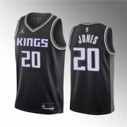 Wholesale Cheap Men's Sacramento Kings #20 Colby Jones Black 2023 Draft Statement Edition Stitched Jersey