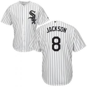 Wholesale Cheap White Sox #8 Bo Jackson White(Black Strip) Home Cool Base Stitched Youth MLB Jersey