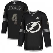 Wholesale Cheap Adidas Lightning #4 Vincent Lecavalier Black Authentic Classic Stitched NHL Jersey