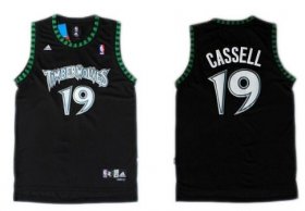 Wholesale Cheap Minnesota Timberwolves #19 Sam Cassell Black Swingman Jersey