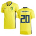 Wholesale Cheap Sweden #20 Toivonen Home Kid Soccer Country Jersey
