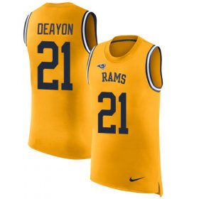 Wholesale Cheap Nike Rams #21 Donte Deayon Gold Men\'s Stitched NFL Limited Rush Tank Top Jersey