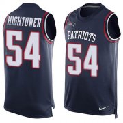 Wholesale Cheap Nike Patriots #54 Dont'a Hightower Navy Blue Team Color Men's Stitched NFL Limited Tank Top Jersey