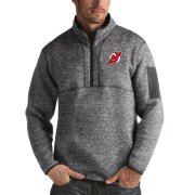 Wholesale Cheap New Jersey Devils Antigua Fortune Quarter-Zip Pullover Jacket Black