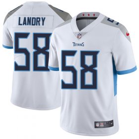 Wholesale Cheap Nike Titans #58 Harold Landry White Men\'s Stitched NFL Vapor Untouchable Limited Jersey