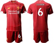 Wholesale Cheap Liverpool #6 Lovren Red Home Soccer Club Jersey