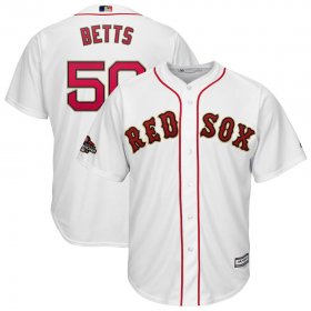 Wholesale Cheap Boston Red Sox #50 Mookie Betts Majestic 2019 Gold Program Cool Base Player Jersey White
