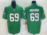 Men's Philadelphia Eagles #69 Landon Dickerson Green Alternate FUSE Vapor Limited Stitched Jersey